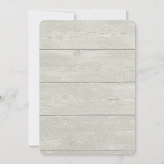 Weißes Pferd und Vogel im Winter Weihnachten Party Einladung (Rückseite)