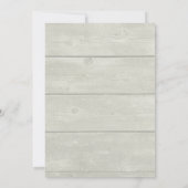 Weißes Pferd und Vogel im Winter Weihnachten Party Einladung (Rückseite)