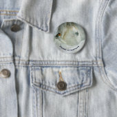 Weißes Pferd & Vogel im Winter Schneefall Weihnach Button (Beispiel)