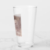 Weißes Pferd (von Eugene Delacroix) Glas (Links)