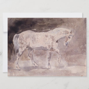 Weißes Pferd (von Eugene Delacroix) Karte