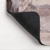 Weißes Pferd (von Eugene Delacroix) Mousepad (Ecke)