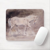 Weißes Pferd (von Eugene Delacroix) Mousepad (Mit Mouse)