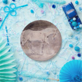 Weißes Pferd (von Eugene Delacroix) Pappteller (Party)