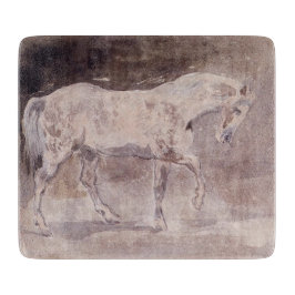 Weißes Pferd (von Eugene Delacroix) Schneidebrett