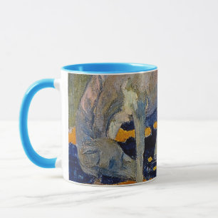 Weisses Pferd von Paul Gauguin, Vintage Fine Art Tasse