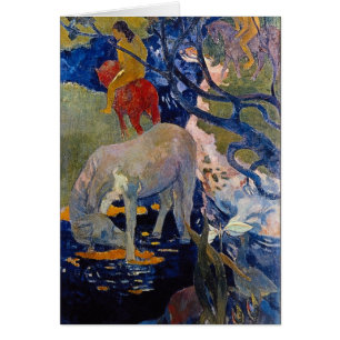 Weißes Pferd von Paul Gauguin, Vintage Kunst