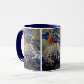 Weißes Pferd von Paul Gauguin, Vintage Kunst Tasse (Vorderseite Links)