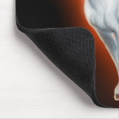 Weißes Pferdebetrieb Mousepad (Ecke)