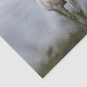 Weißes Pferdebetrieb Seidenpapier (Ausschnitt)