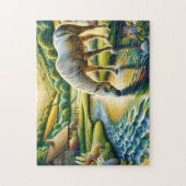 Weißes Pferdegut Puzzle (Vertikal)