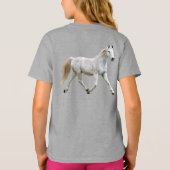 Weißes PferdeHoodie Hoodie (Rückseite)