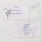 Weißes Pferdekopf profilecard_business_horizonta… Visitenkarte (Vorne/Hinten)
