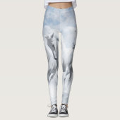 Weißes PferdeLeggings Leggings (Vorderseite)