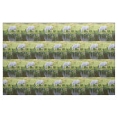 Weißes Pferdetrinkwasser-Gewebe Stoff (Fat Quarter (45,7 x 55,9 cm))