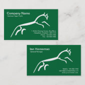 Weißes PferdeVisitenkarte Visitenkarte (Vorne/Hinten)