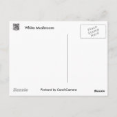 Weißes Pilz-Koordinatensystem Postkarte (Rückseite)