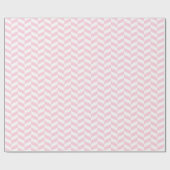 Weißes Pink-weißes Herringbone-Umhüllungspapier Geschenkpapier (Flach)