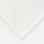 Weißes pitbull Terriergesicht Fleecedecke (Ecke)