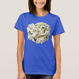 Weißes Poinsettia-T-Shirt T-Shirt