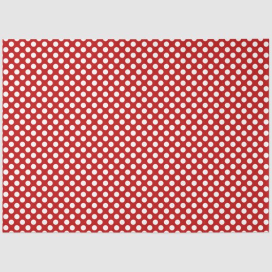 Weißes Polka-Dot-Papierpapier Seidenpapier (Vorderseite)