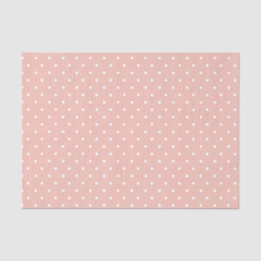 Weißes Polka-Dot-Papierpapier Seidenpapier (Vorderseite)