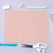 Weißes Polka-Dot-Papierpapier Seidenpapier (Handwerk)