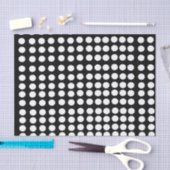 Weißes Polka Dots Tissue Paper Seidenpapier (Handwerk)