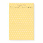 Weißes Polka-Punktmuster auf gelbem, benutzerdefin