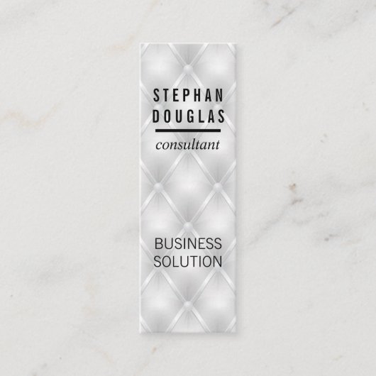 Weißes Polstermaterial Mini Visitenkarte (Vorderseite)