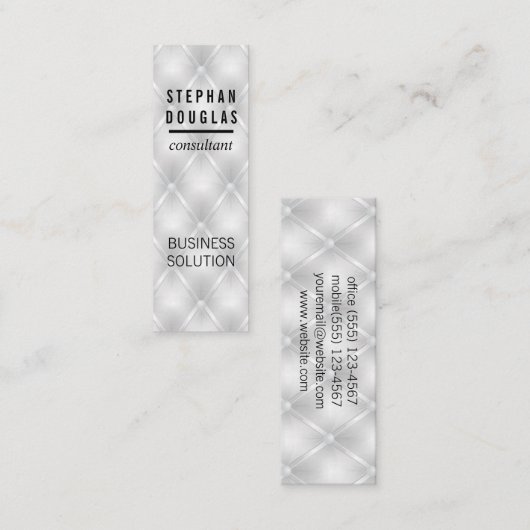 Weißes Polstermaterial Mini Visitenkarte (Vorne/Hinten)