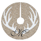 Weißes Polyester Weihnachtsbaumdecke (Vorderseite)