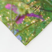 Weißes Pony Einhorn Fleecedecke (Ecke)