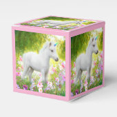 Weißes Pony Einhorn Geschenkschachtel (Vorderseite)