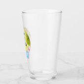 Weißes Pony Einhorn Glas (Links)