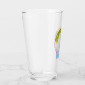 Weißes Pony Einhorn Glas (Rechts)
