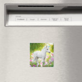 Weißes Pony Einhorn Magnet (In Situ (Geschirrspüler))