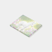 Weißes Pony Einhorn Post-it Klebezettel (angewinkelt)