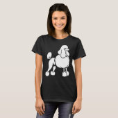 weißes Pooddesign T-Shirt (Vorne ganz)