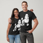 weißes Pooddesign T-Shirt (Unisex)