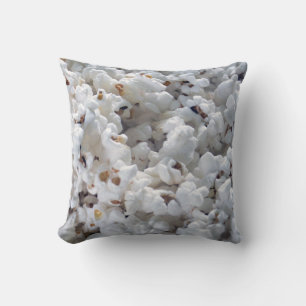 Weißes Popcorn-Muster Kissen