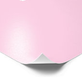Weißes Princess Crown auf Baby Pink Hintergrund Fotodruck (Ecke)