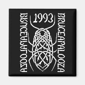 Weißes Print Square Magazin Magnet (Vorne)