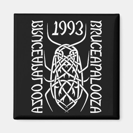 Weißes Print Square Magazin Magnet (Vorne)