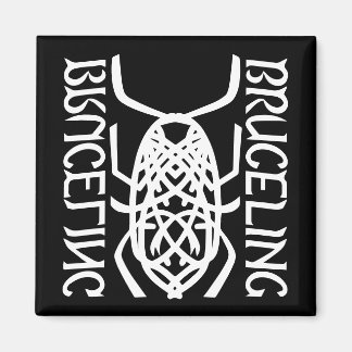 Weißes Print Square Magazin Magnet