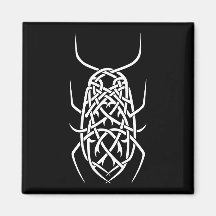 Weißes Print Square Magazin