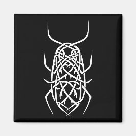 Weißes Print Square Magazin Magnet