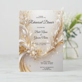 Weißes Probe Einladung (Stehend Vorderseite)