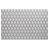 Weißes Pudel-Hundekunst-Gewebe Stoff (Fat Quarter (45,7 x 55,9 cm))