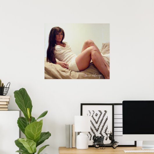 Weißes Pullover Poster (Heimbüro)
